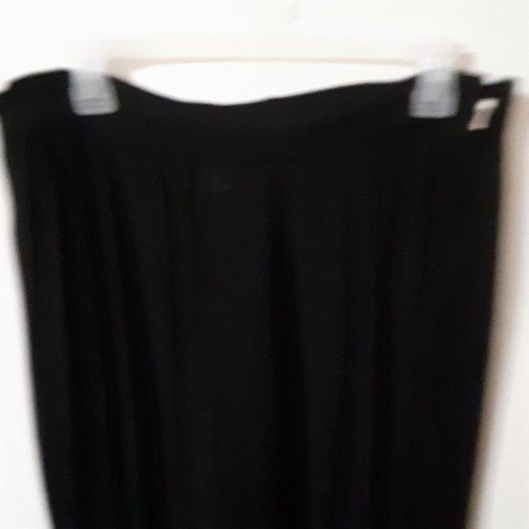 Very Vineyard black rayon pants wide leg crinkle - Picture 3 of 4